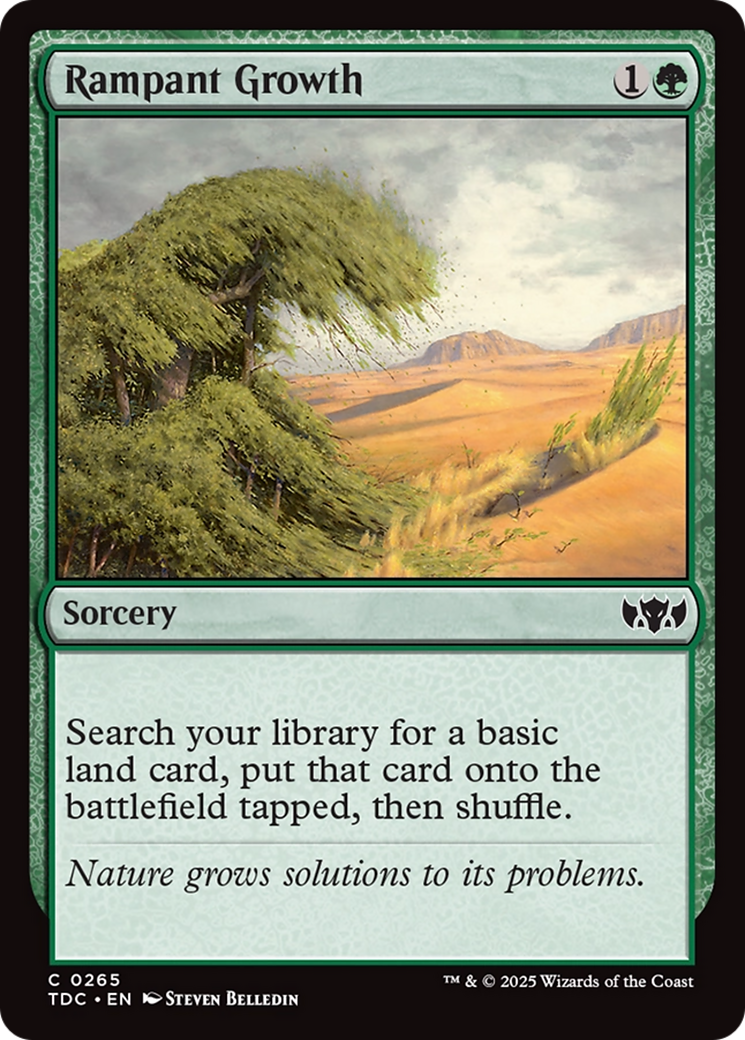 Rampant Growth [Tarkir: Dragonstorm Commander] | Jomio and Rueliete's Cards and Comics