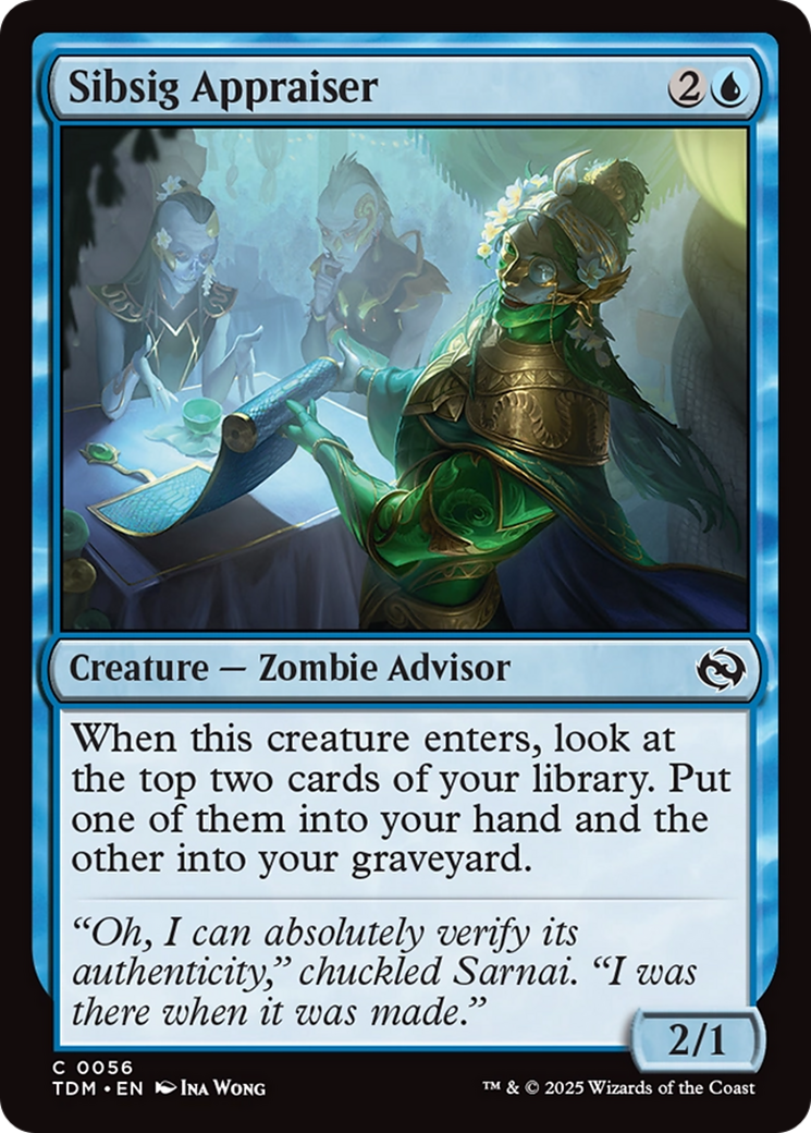 Sibsig Appraiser [Tarkir: Dragonstorm] | Jomio and Rueliete's Cards and Comics
