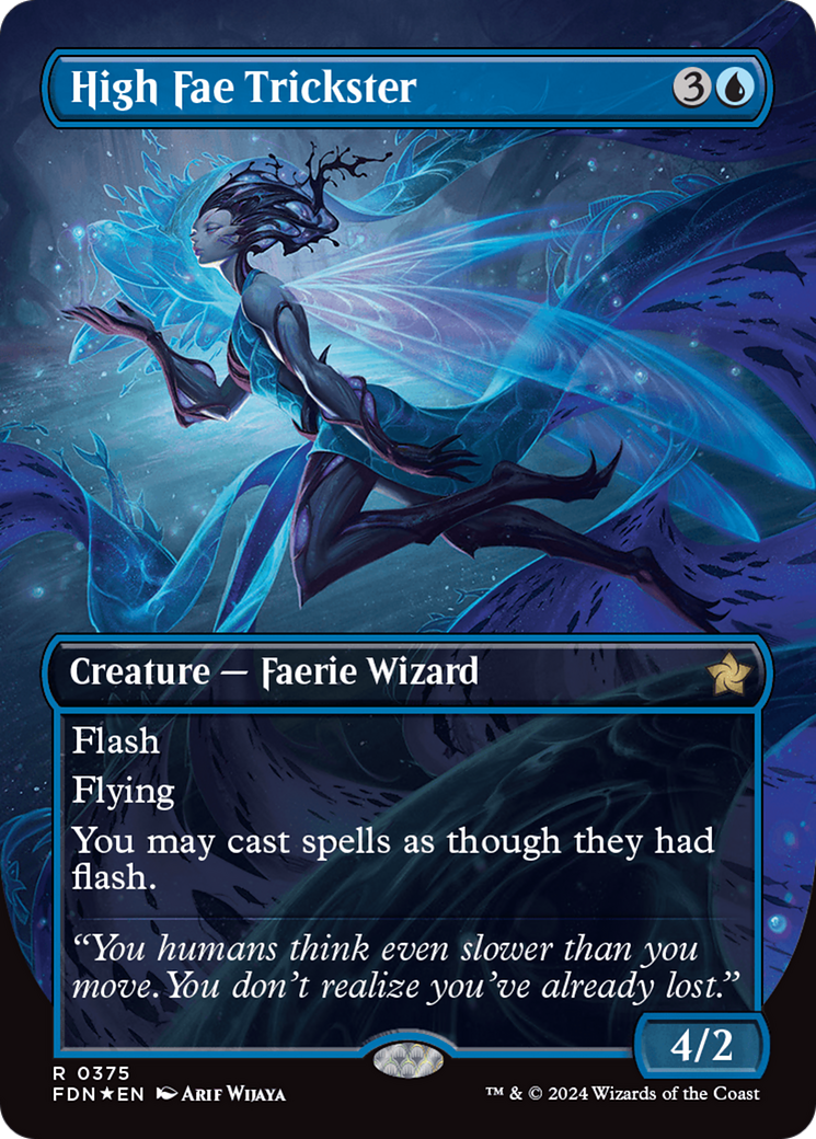High Fae Trickster (Borderless) (Mana Foil) [Foundations] | Jomio and Rueliete's Cards and Comics