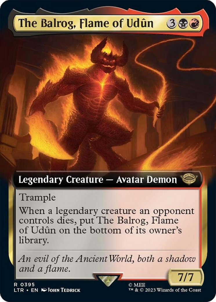 The Balrog, Flame of Udun (Extended Art) [The Lord of the Rings: Tales of Middle-Earth] | Jomio and Rueliete's Cards and Comics