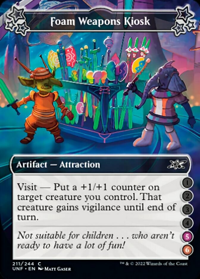 Foam Weapons Kiosk (5-6) [Unfinity] | Jomio and Rueliete's Cards and Comics