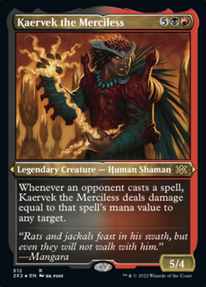 Kaervek the Merciless (Foil Etched) [Double Masters 2022] | Jomio and Rueliete's Cards and Comics