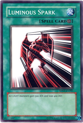 Luminous Spark [RP01-EN081] Common | Jomio and Rueliete's Cards and Comics