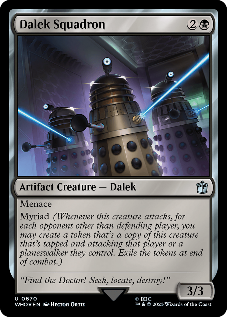 Dalek Squadron (Surge Foil) [Doctor Who] | Jomio and Rueliete's Cards and Comics