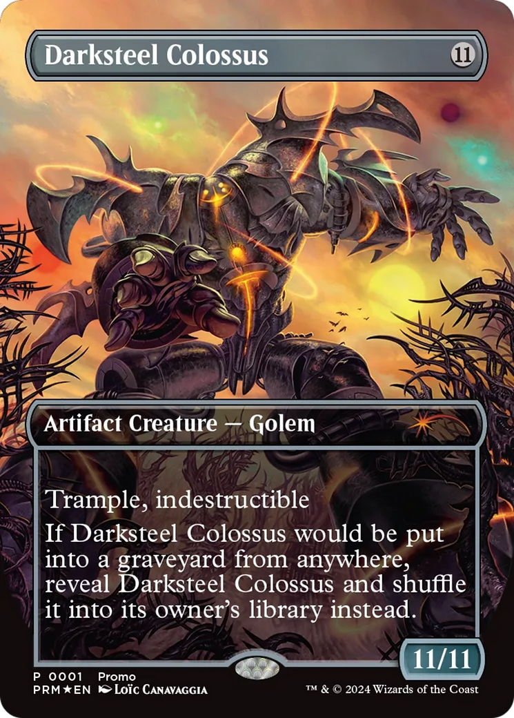 Darksteel Colossus [Wizards Play Network 2024] | Jomio and Rueliete's Cards and Comics