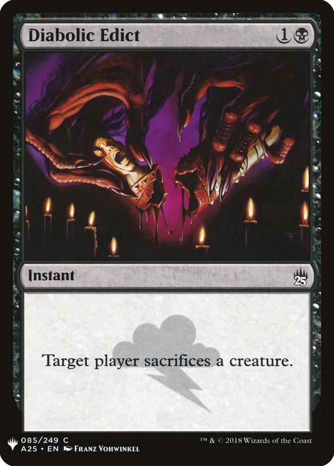 Diabolic Edict [Mystery Booster] | Jomio and Rueliete's Cards and Comics