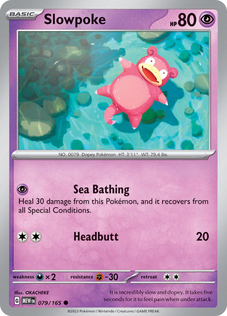 Slowpoke (079/165) [Scarlet & Violet 151] | Jomio and Rueliete's Cards and Comics