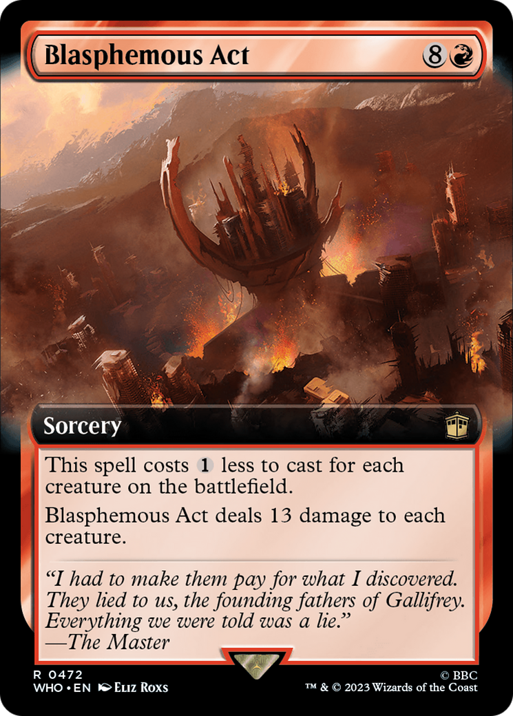 Blasphemous Act (Extended Art) [Doctor Who] | Jomio and Rueliete's Cards and Comics