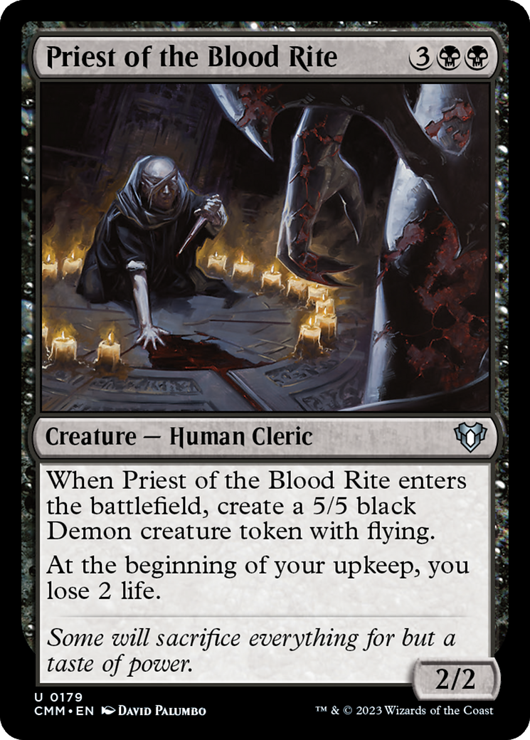Priest of the Blood Rite [Commander Masters] | Jomio and Rueliete's Cards and Comics