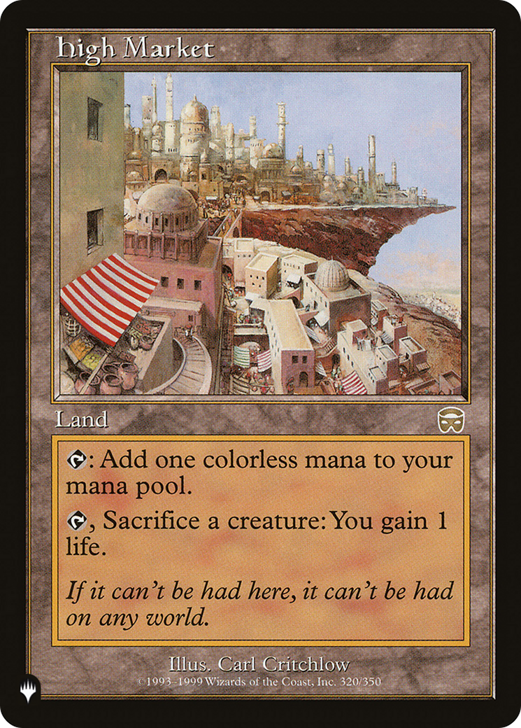 High Market [The List] | Jomio and Rueliete's Cards and Comics