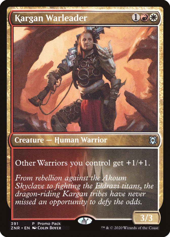 Kargan Warleader (Promo Pack) [Zendikar Rising Promos] | Jomio and Rueliete's Cards and Comics