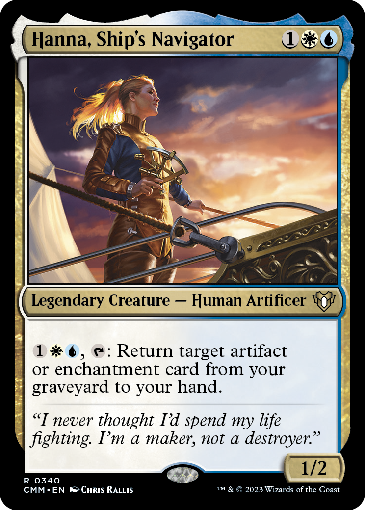 Hanna, Ship's Navigator [Commander Masters] | Jomio and Rueliete's Cards and Comics