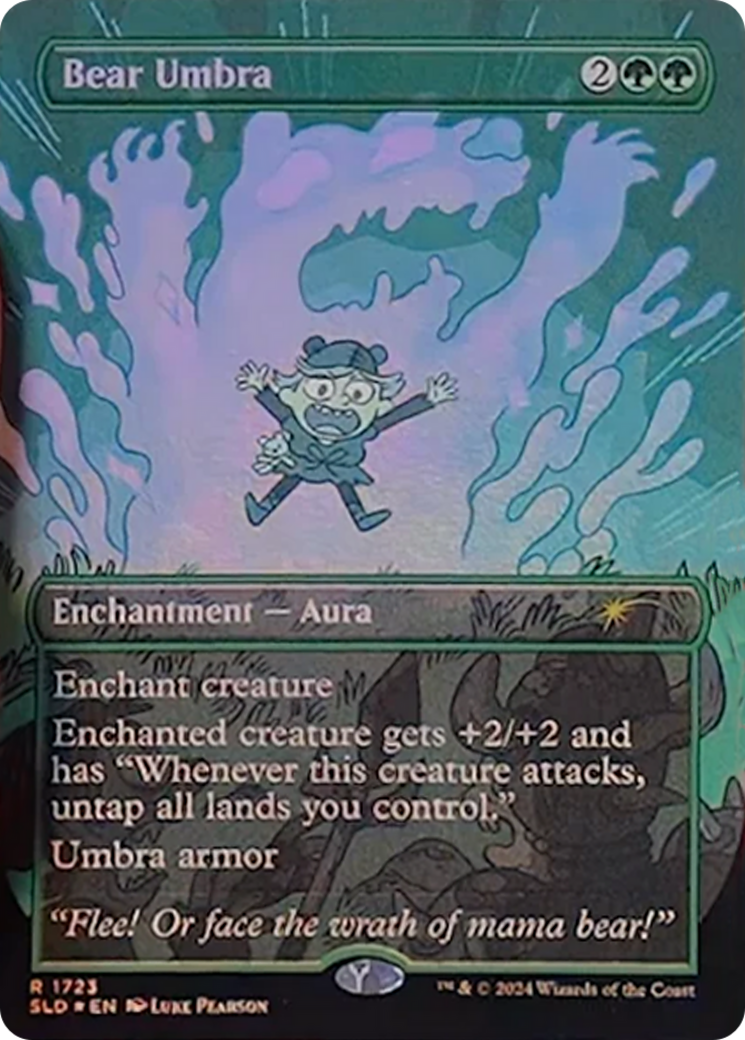Bear Umbra (Rainbow Foil) [Secret Lair Drop Series] | Jomio and Rueliete's Cards and Comics