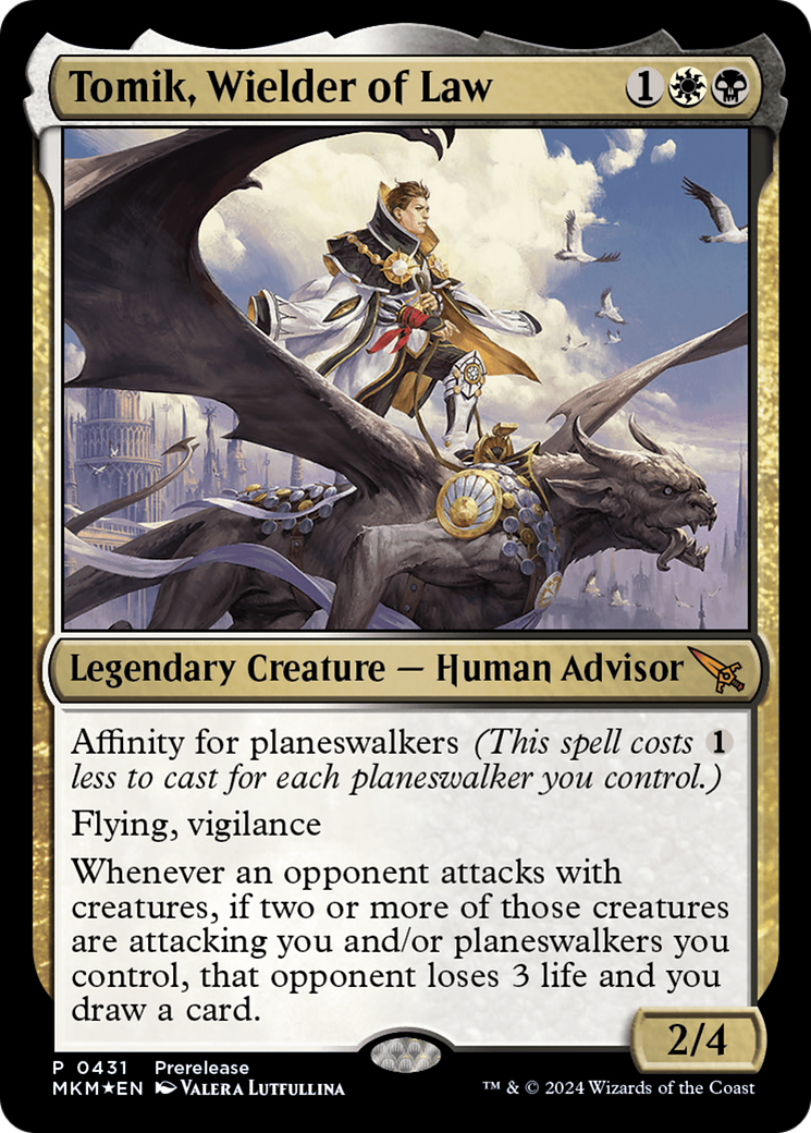 Tomik, Wielder of Law [Murders at Karlov Manor Prerelease Promos] | Jomio and Rueliete's Cards and Comics