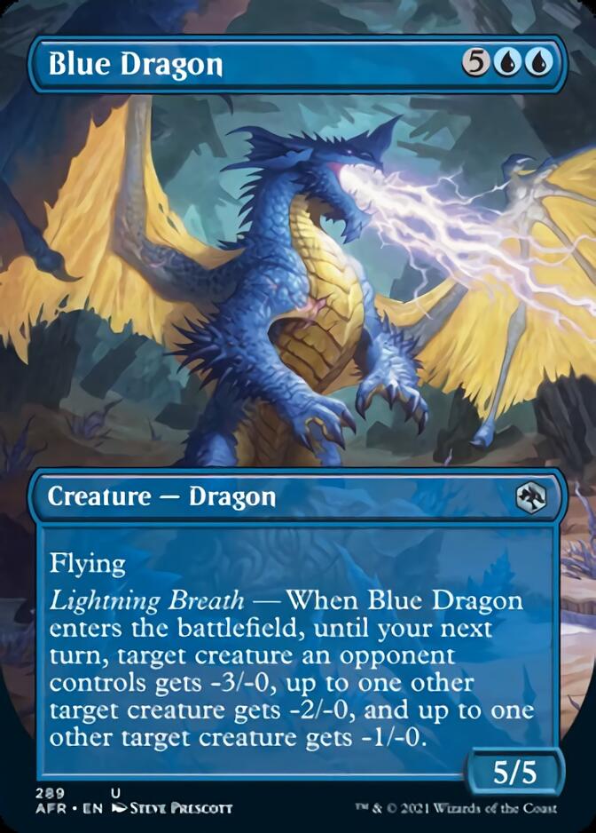 Blue Dragon (Borderless Alternate Art) [Dungeons & Dragons: Adventures in the Forgotten Realms] | Jomio and Rueliete's Cards and Comics