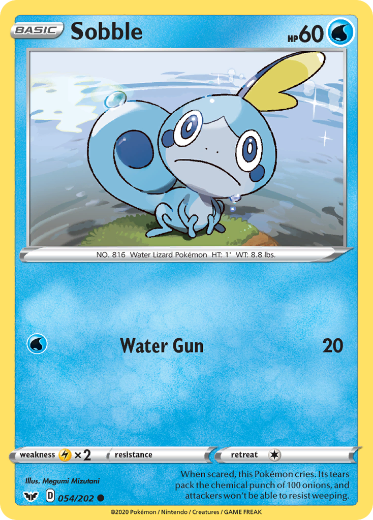 Sobble (054/202) [Sword & Shield: Base Set] | Jomio and Rueliete's Cards and Comics