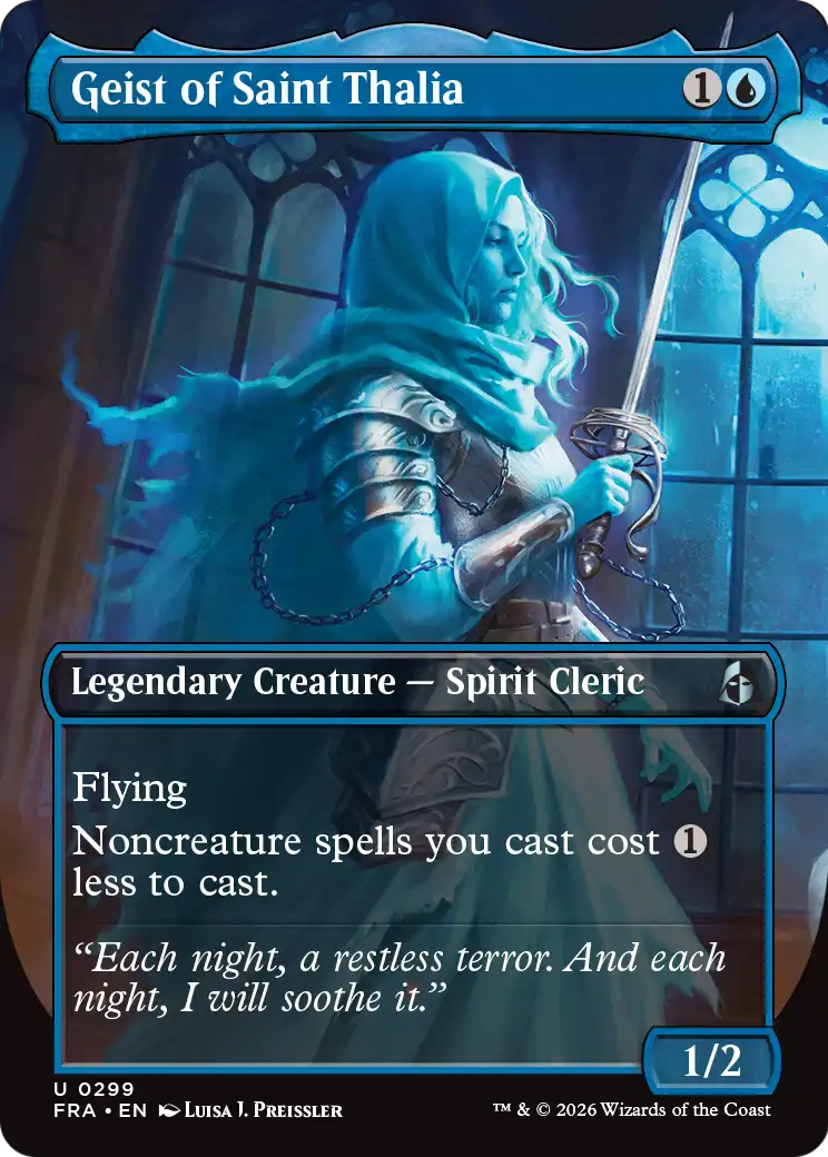 Geist of Saint Thalia (Borderless) [Reality Fracture] | Jomio and Rueliete's Cards and Comics