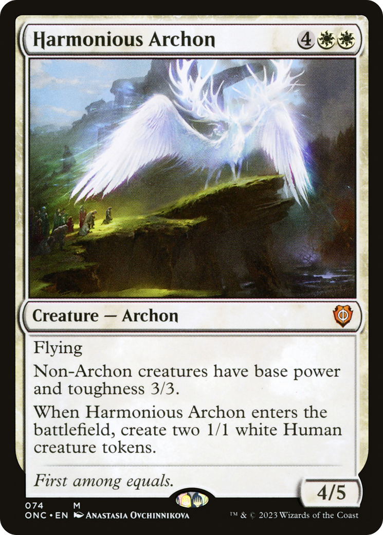 Harmonious Archon [Phyrexia: All Will Be One Commander] | Jomio and Rueliete's Cards and Comics