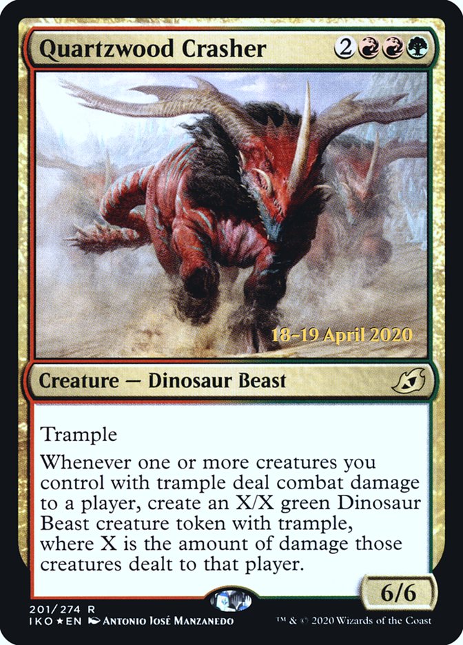 Quartzwood Crasher [Ikoria: Lair of Behemoths Prerelease Promos] | Jomio and Rueliete's Cards and Comics