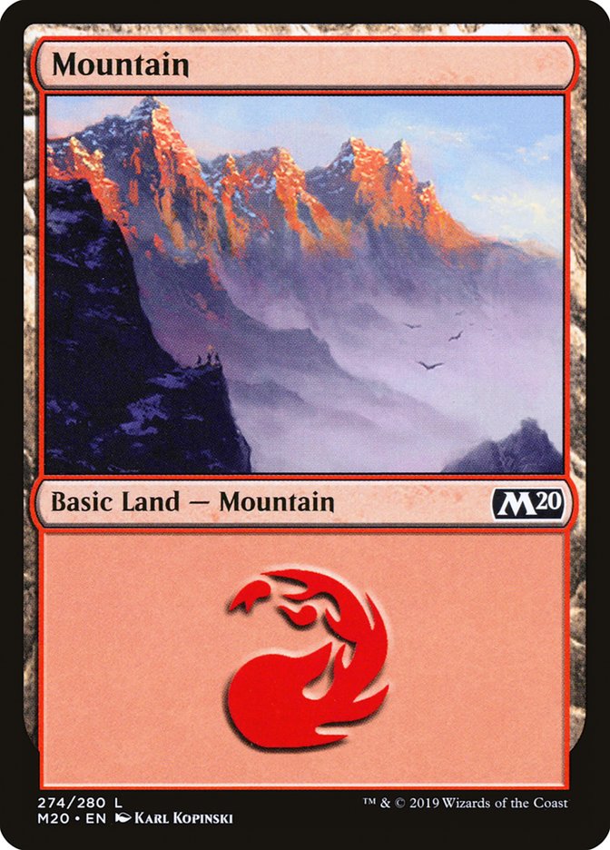 Mountain (274) [Core Set 2020] | Jomio and Rueliete's Cards and Comics