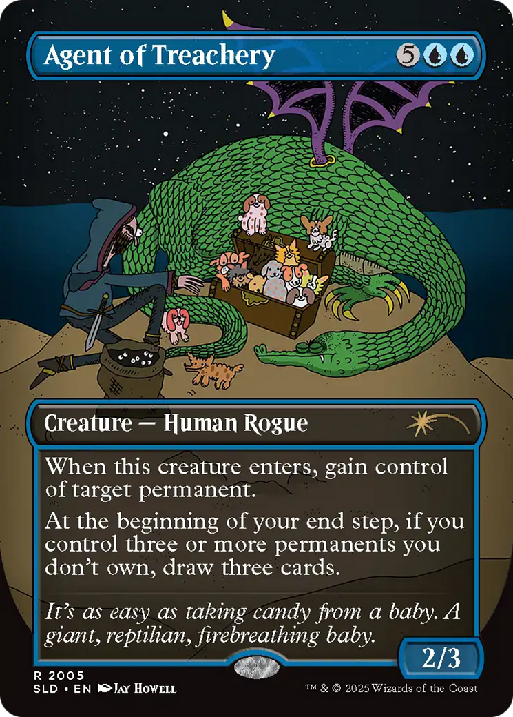 Agent of Treachery (Rainbow Foil) [Secret Lair Drop Series] | Jomio and Rueliete's Cards and Comics