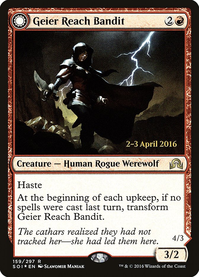 Geier Reach Bandit // Vildin-Pack Alpha [Shadows over Innistrad Prerelease Promos] | Jomio and Rueliete's Cards and Comics