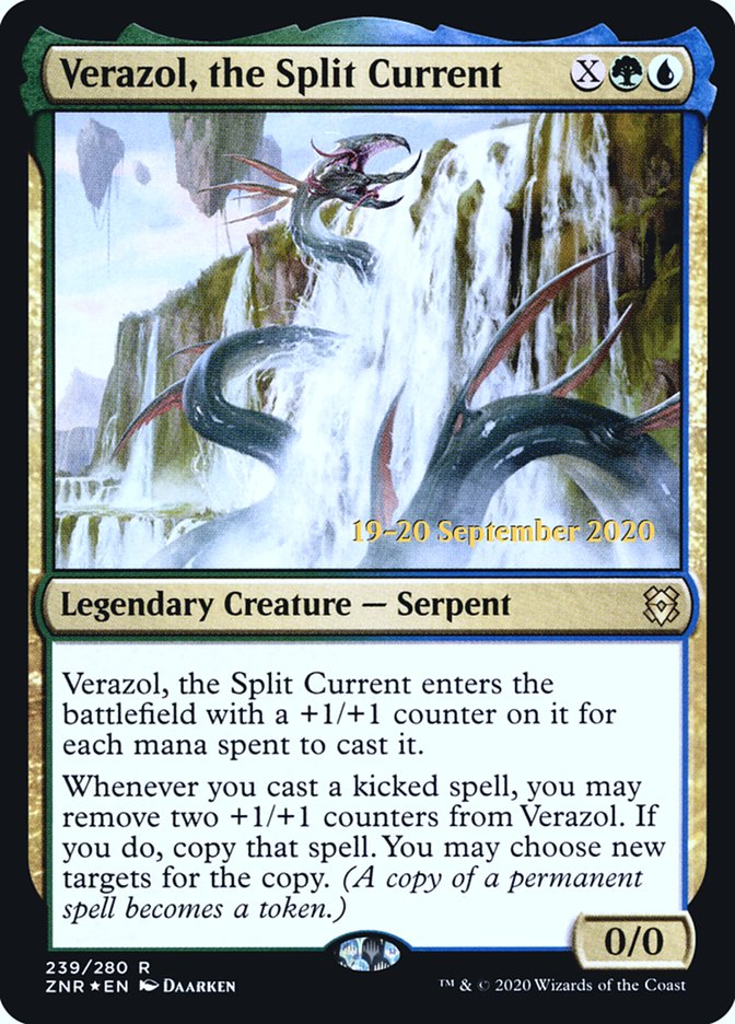 Verazol, the Split Current [Zendikar Rising Prerelease Promos] | Jomio and Rueliete's Cards and Comics