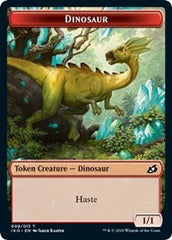Dinosaur // Human Soldier (005) Double-Sided Token [Ikoria: Lair of Behemoths Tokens] | Jomio and Rueliete's Cards and Comics
