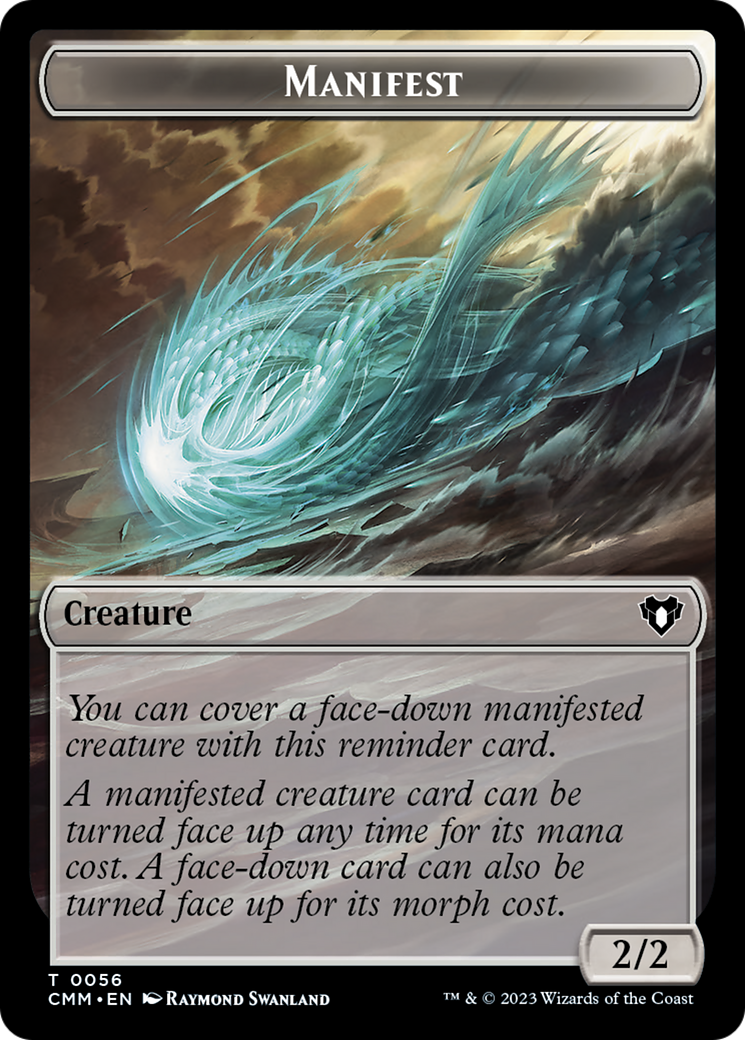 Manifest // Eldrazi Scion Double-Sided Token [Commander Masters Tokens] | Jomio and Rueliete's Cards and Comics