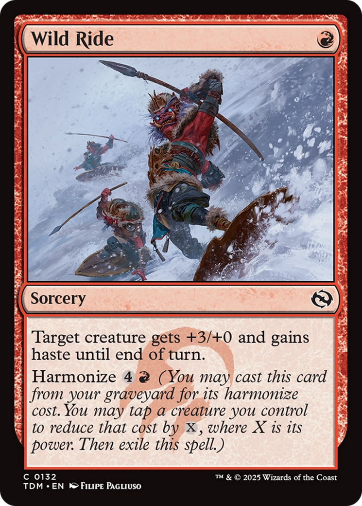 Wild Ride [Tarkir: Dragonstorm] | Jomio and Rueliete's Cards and Comics