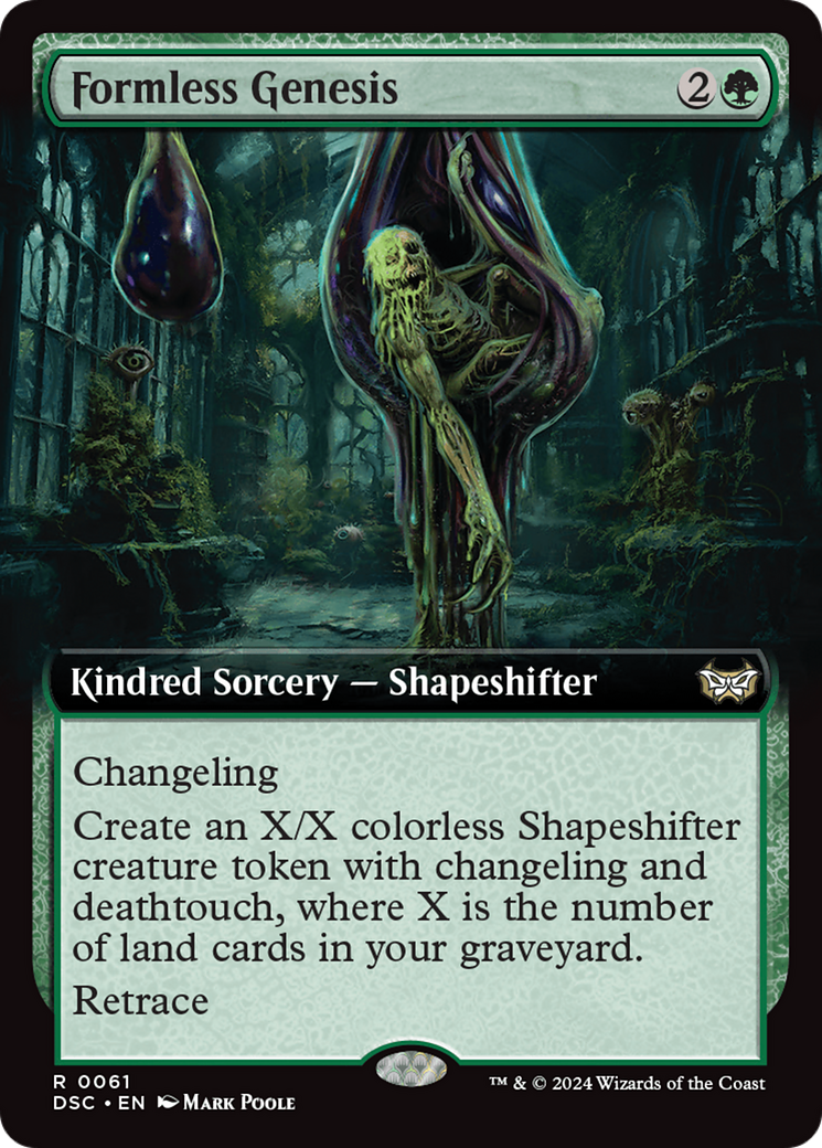 Formless Genesis (Extended Art) [Duskmourn: House of Horror Commander] | Jomio and Rueliete's Cards and Comics