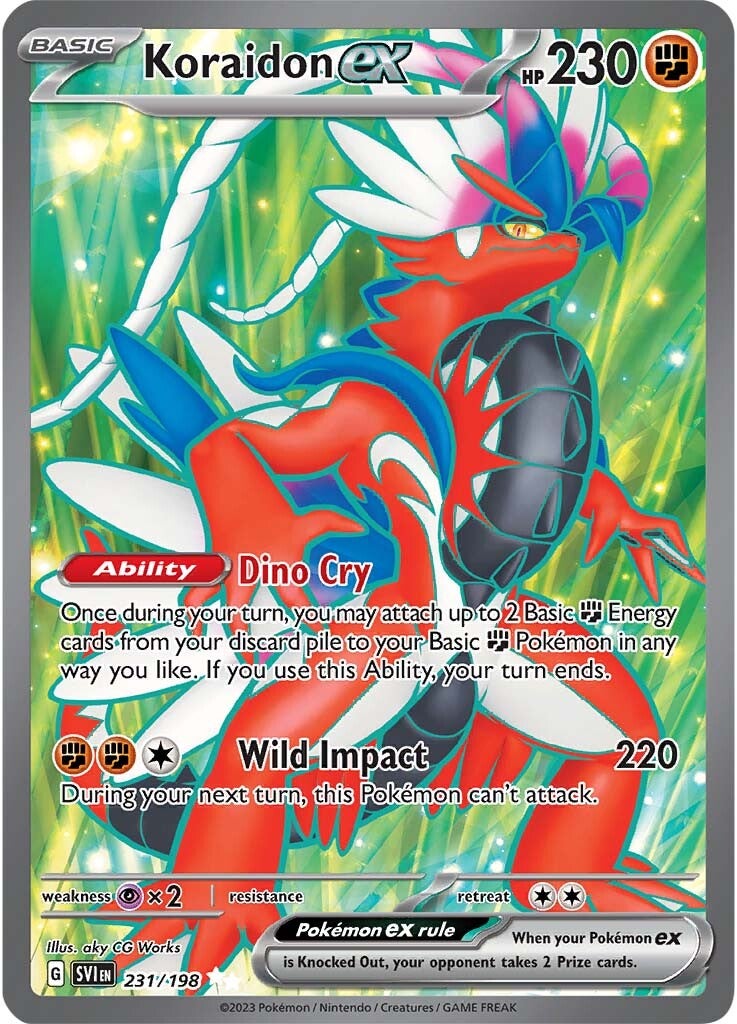 Koraidon ex (231/198) [Scarlet & Violet: Base Set] | Jomio and Rueliete's Cards and Comics