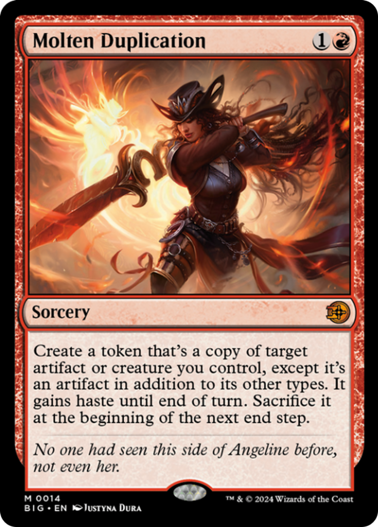 Molten Duplication [Outlaws of Thunder Junction: The Big Score] | Jomio and Rueliete's Cards and Comics