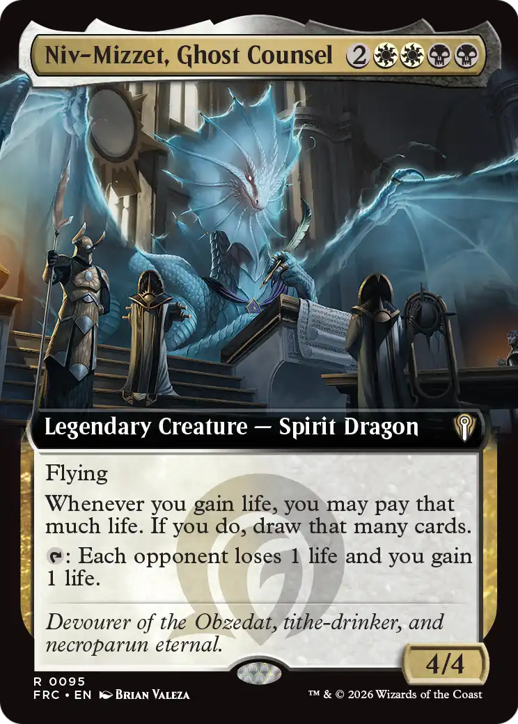 Niv-Mizzet, Ghost Counsel (Extended Art) [Reality Fracture Commander] | Jomio and Rueliete's Cards and Comics