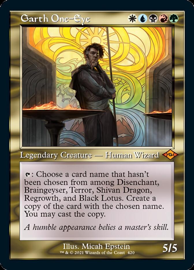 Garth One-Eye (Retro Foil Etched) [Modern Horizons 2] | Jomio and Rueliete's Cards and Comics