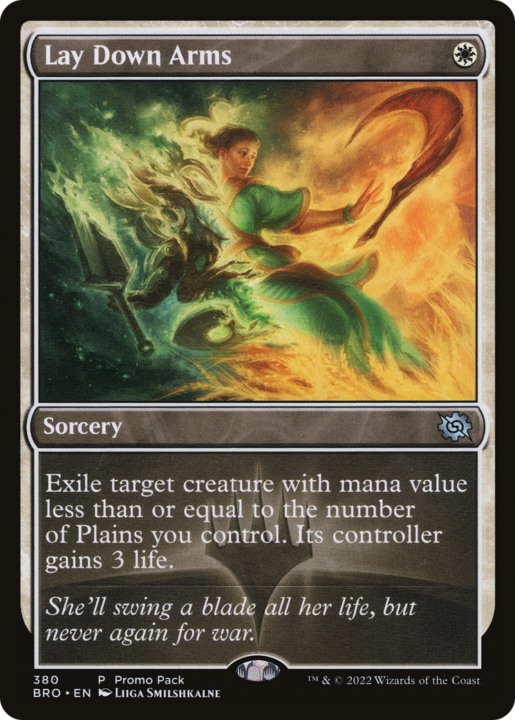 Lay Down Arms (Promo Pack) [The Brothers' War Promos] | Jomio and Rueliete's Cards and Comics
