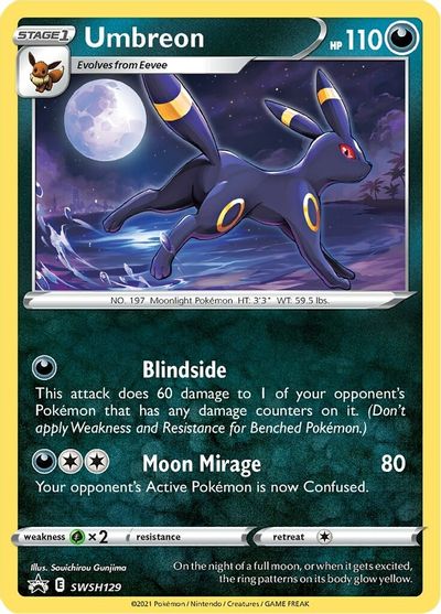 Umbreon (SWSH129) [Sword & Shield: Black Star Promos] | Jomio and Rueliete's Cards and Comics