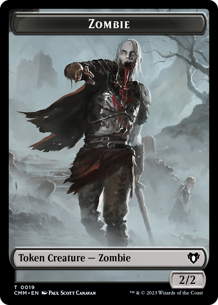 Zombie Token (19) [Commander Masters Tokens] | Jomio and Rueliete's Cards and Comics