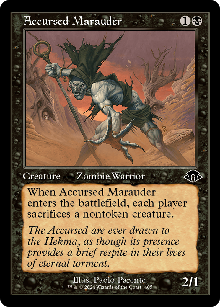 Accursed Marauder (Retro Frame) [Modern Horizons 3] | Jomio and Rueliete's Cards and Comics