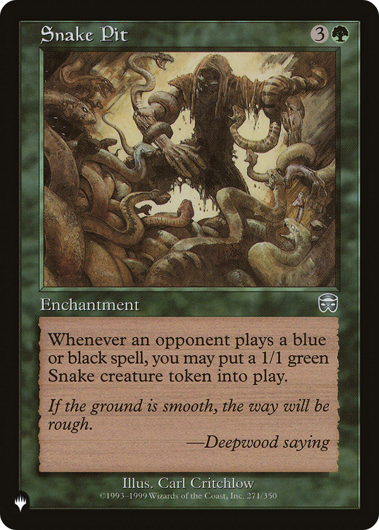 Snake Pit [The List] | Jomio and Rueliete's Cards and Comics