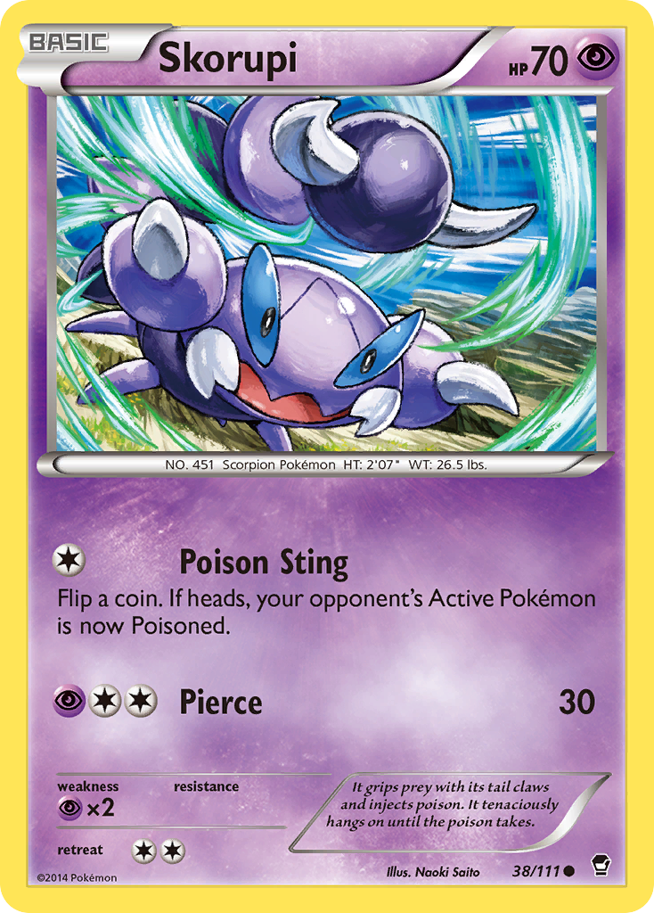 Skorupi (38/111) [XY: Furious Fists] | Jomio and Rueliete's Cards and Comics