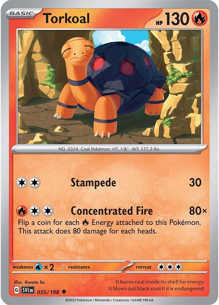Torkoal (035/198) [Scarlet & Violet: Base Set] | Jomio and Rueliete's Cards and Comics