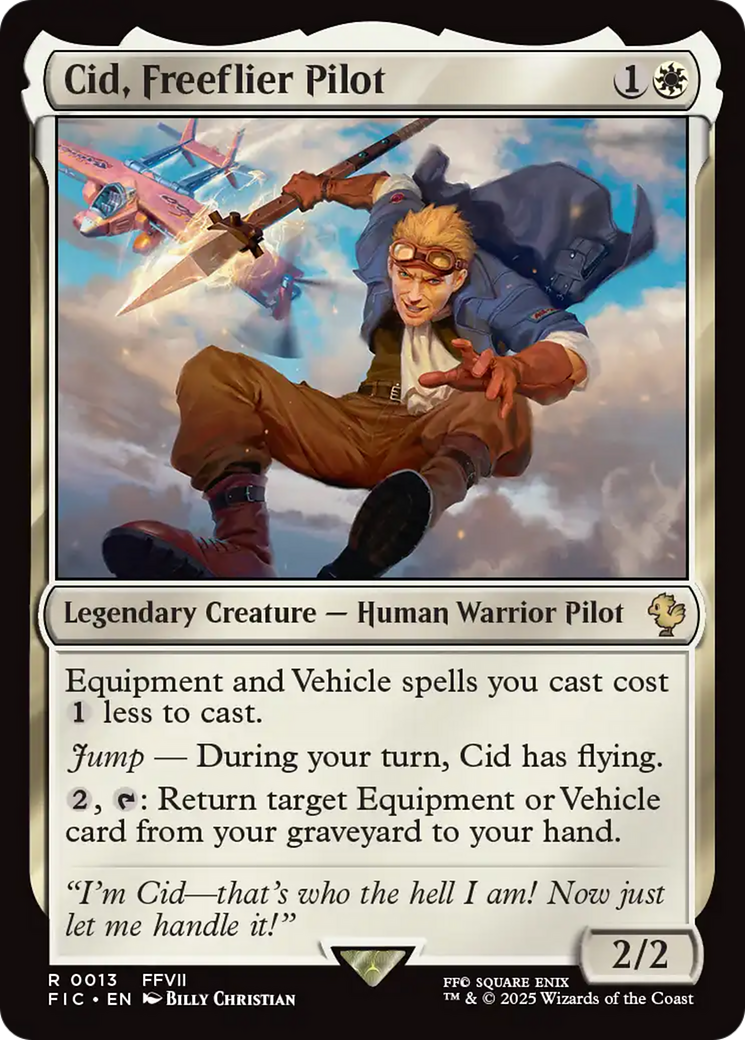Cid, Freeflier Pilot [FINAL FANTASY Commander] | Jomio and Rueliete's Cards and Comics
