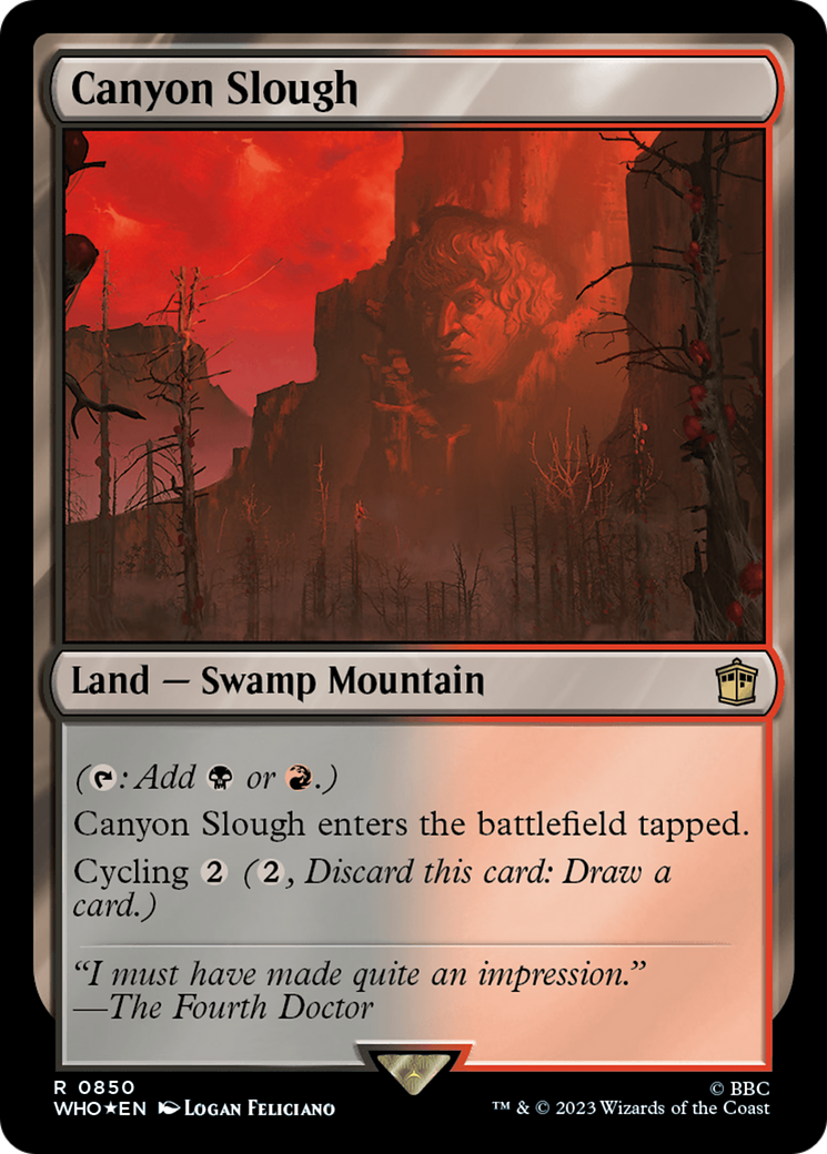 Canyon Slough (Surge Foil) [Doctor Who] | Jomio and Rueliete's Cards and Comics