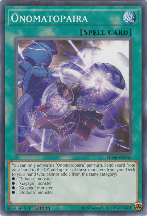 Onomatopaira [LED6-EN043] Common | Jomio and Rueliete's Cards and Comics
