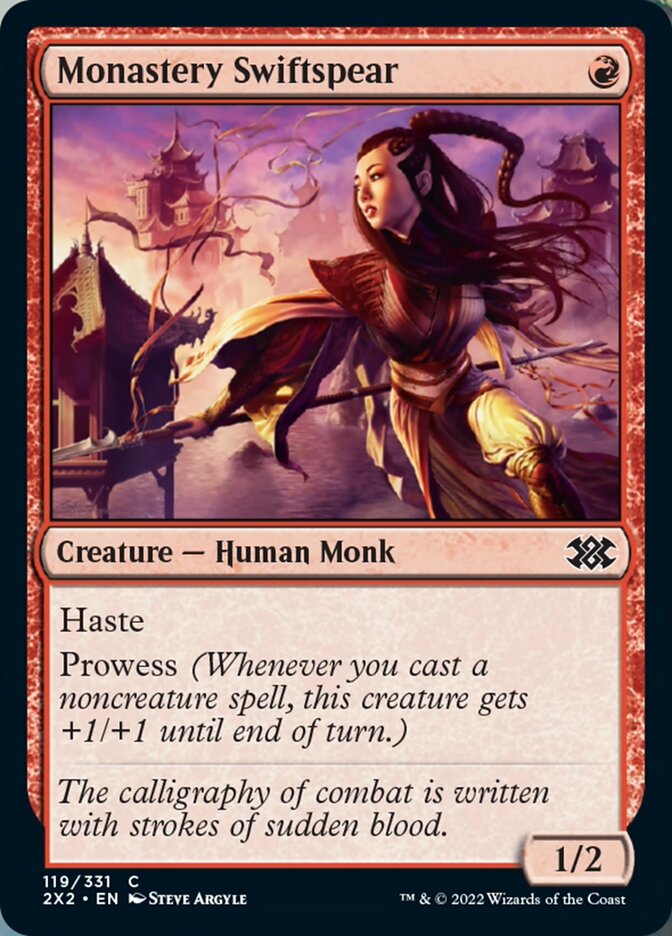 Monastery Swiftspear [Double Masters 2022] | Jomio and Rueliete's Cards and Comics