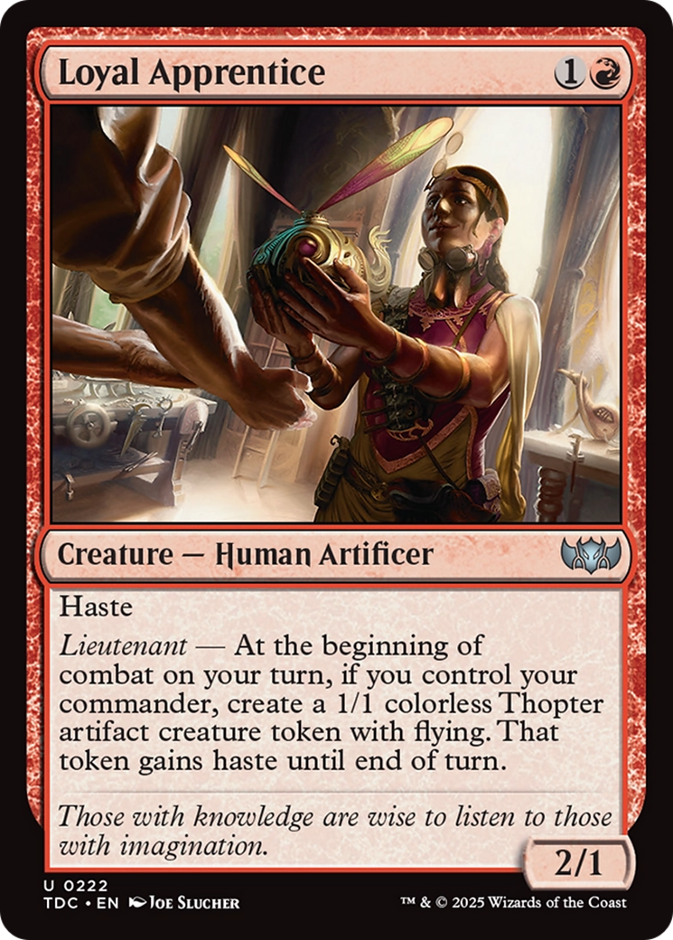 Loyal Apprentice [Tarkir: Dragonstorm Commander] | Jomio and Rueliete's Cards and Comics