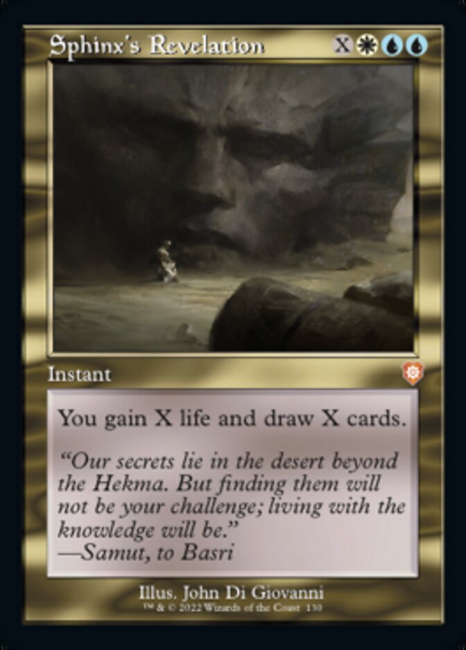 Sphinx's Revelation (Retro) [The Brothers' War Commander] | Jomio and Rueliete's Cards and Comics