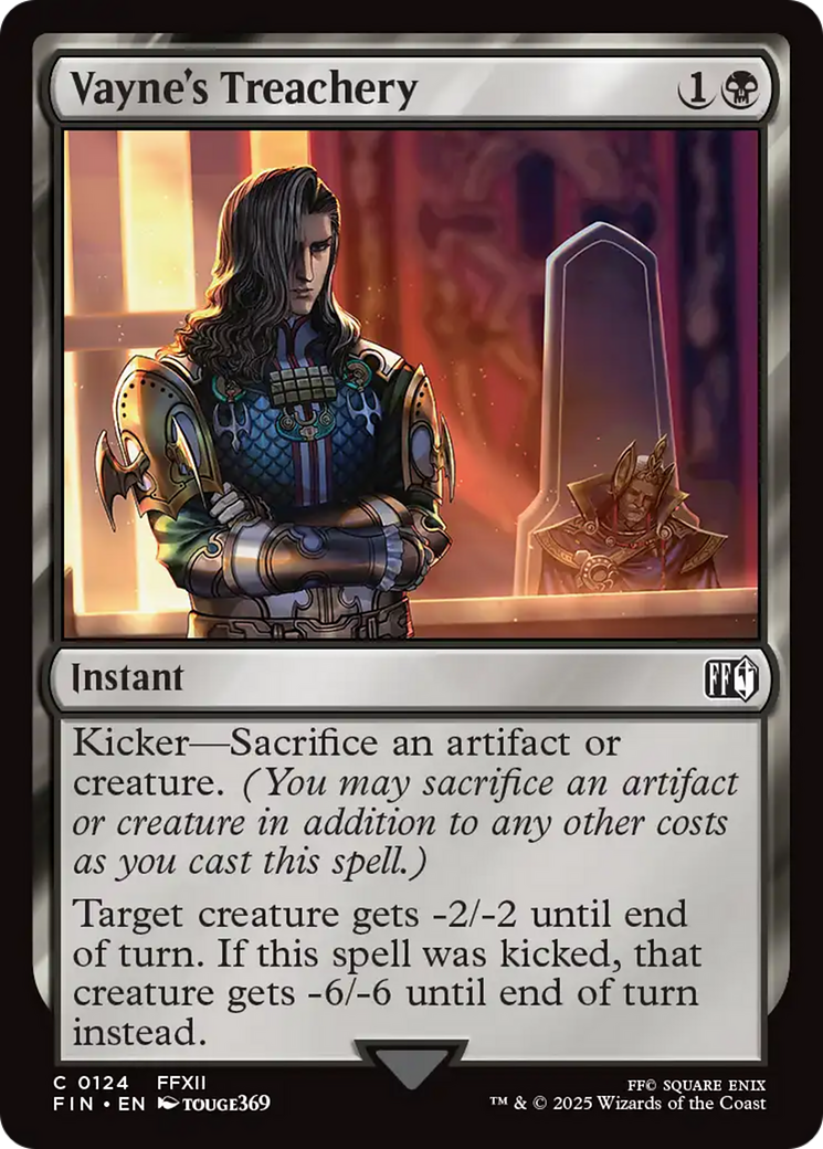 Vayne's Treachery [FINAL FANTASY] | Jomio and Rueliete's Cards and Comics