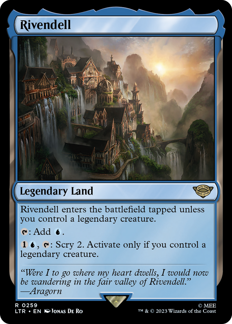 Rivendell [The Lord of the Rings: Tales of Middle-Earth] | Jomio and Rueliete's Cards and Comics